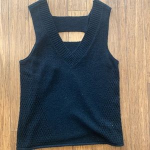 One Grey Day Sexy Cutout Sleeveless Sweater